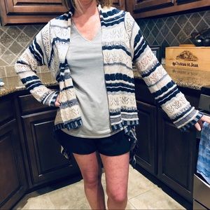 Indigo Open Cardigan